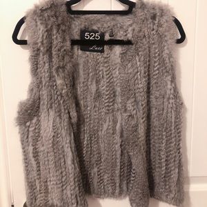 Real fur vest